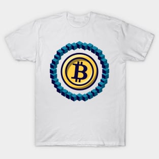 blockchain bitcoin do not trust verify T-Shirt